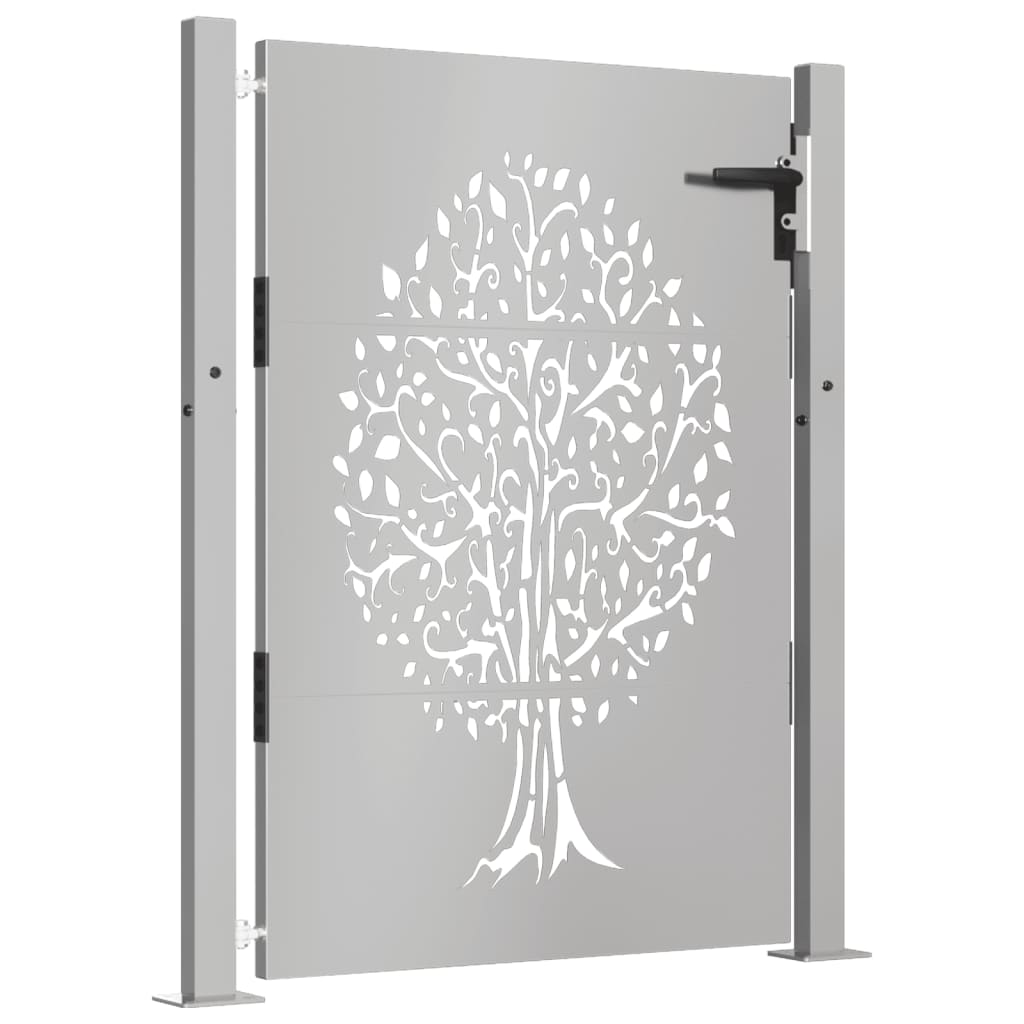 Garden Gate 105x130 cm Corten Steel Tree Design