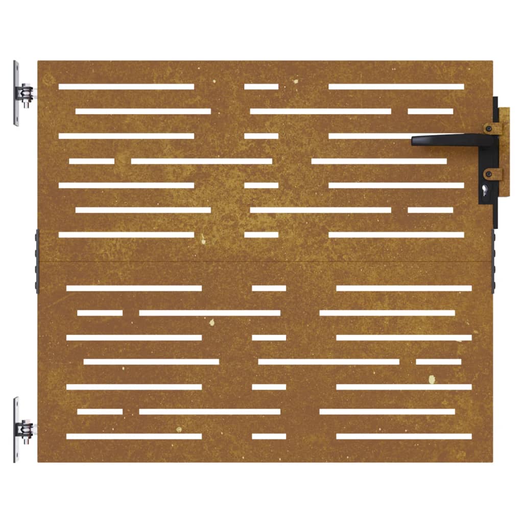 Garden Gate 85x100 cm Corten Steel Square Design