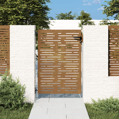 Garden Gate 85x125 cm Corten Steel Square Design