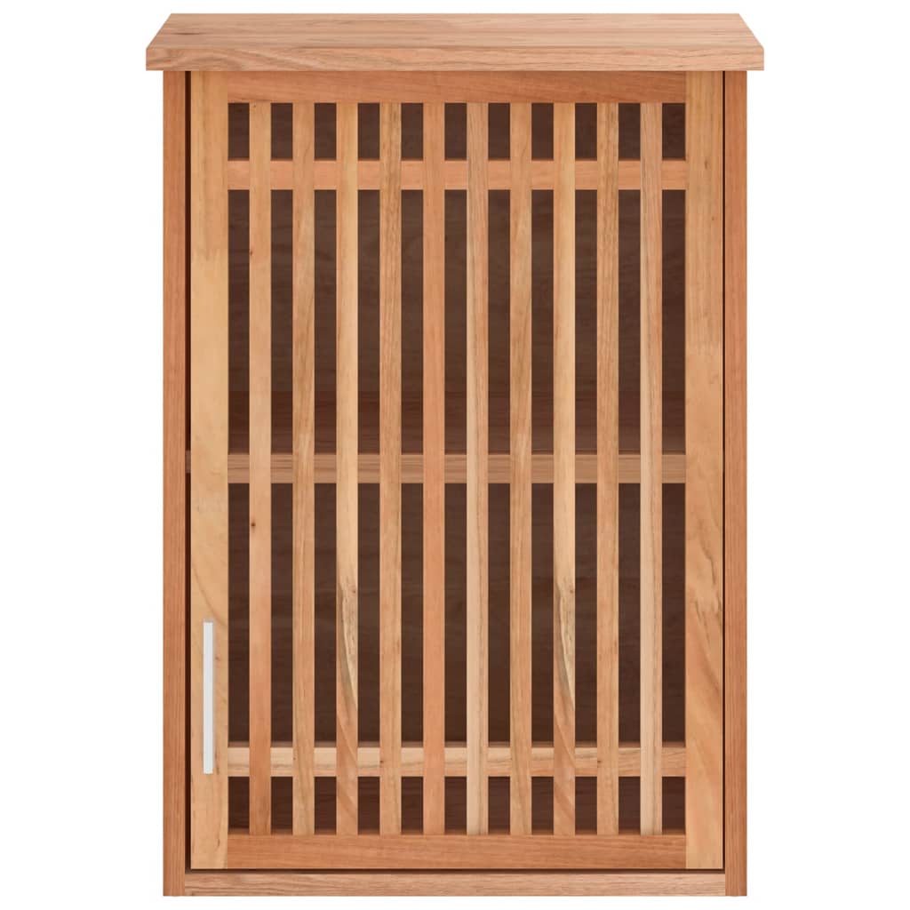 Wall-mounted Bathroom Cabinet 42x23x60 cm Solid Wood Walnut