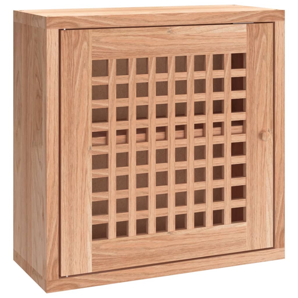 Wall Cabinet 42x18x42 cm Solid Wood Walnut