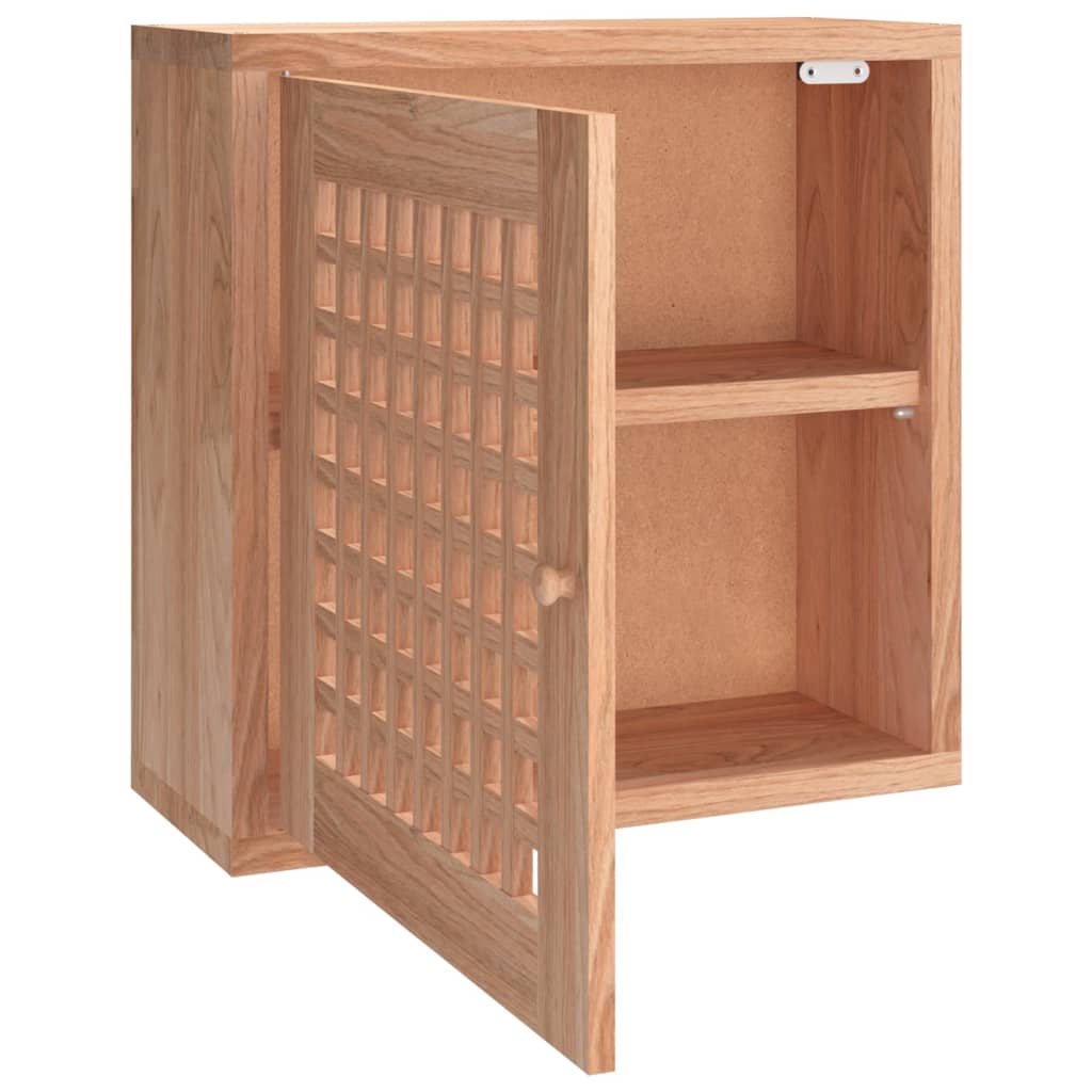 Wall Cabinet 42x18x42 cm Solid Wood Walnut