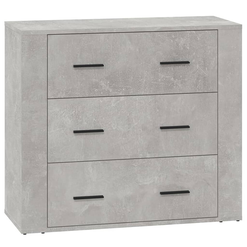 Sideboard Concrete Grey 80x33x70 cm Engineered Wood