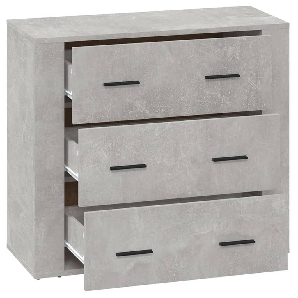 Sideboard Concrete Grey 80x33x70 cm Engineered Wood