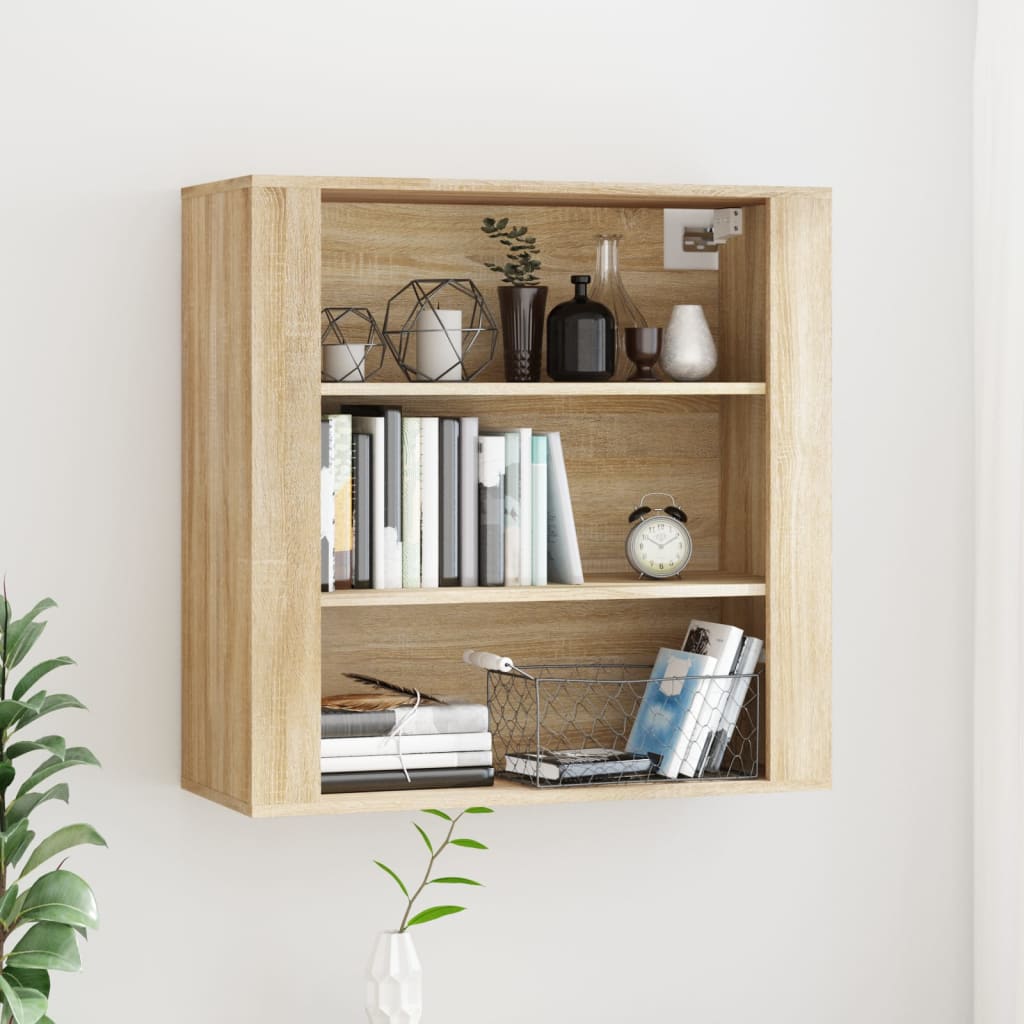 Wall Cabinet Sonoma Oak 80x33x80 cm Engineered Wood