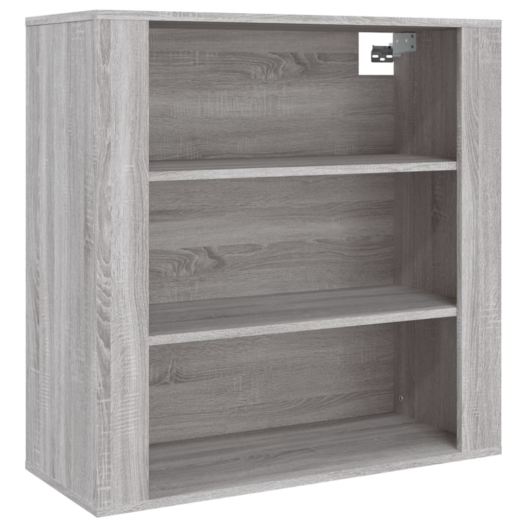 Wall Cabinet Grey Sonoma 80x33x80 cm Engineered Wood