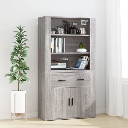 Wall Cabinet Grey Sonoma 80x33x80 cm Engineered Wood