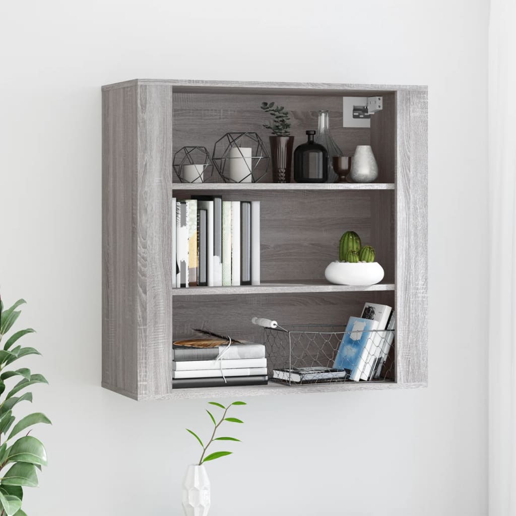 Wall Cabinet Grey Sonoma 80x33x80 cm Engineered Wood