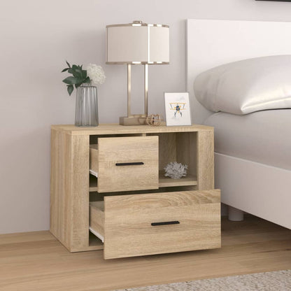 Bedside Cabinet Sonoma Oak 60x36x45 cm Engineered Wood