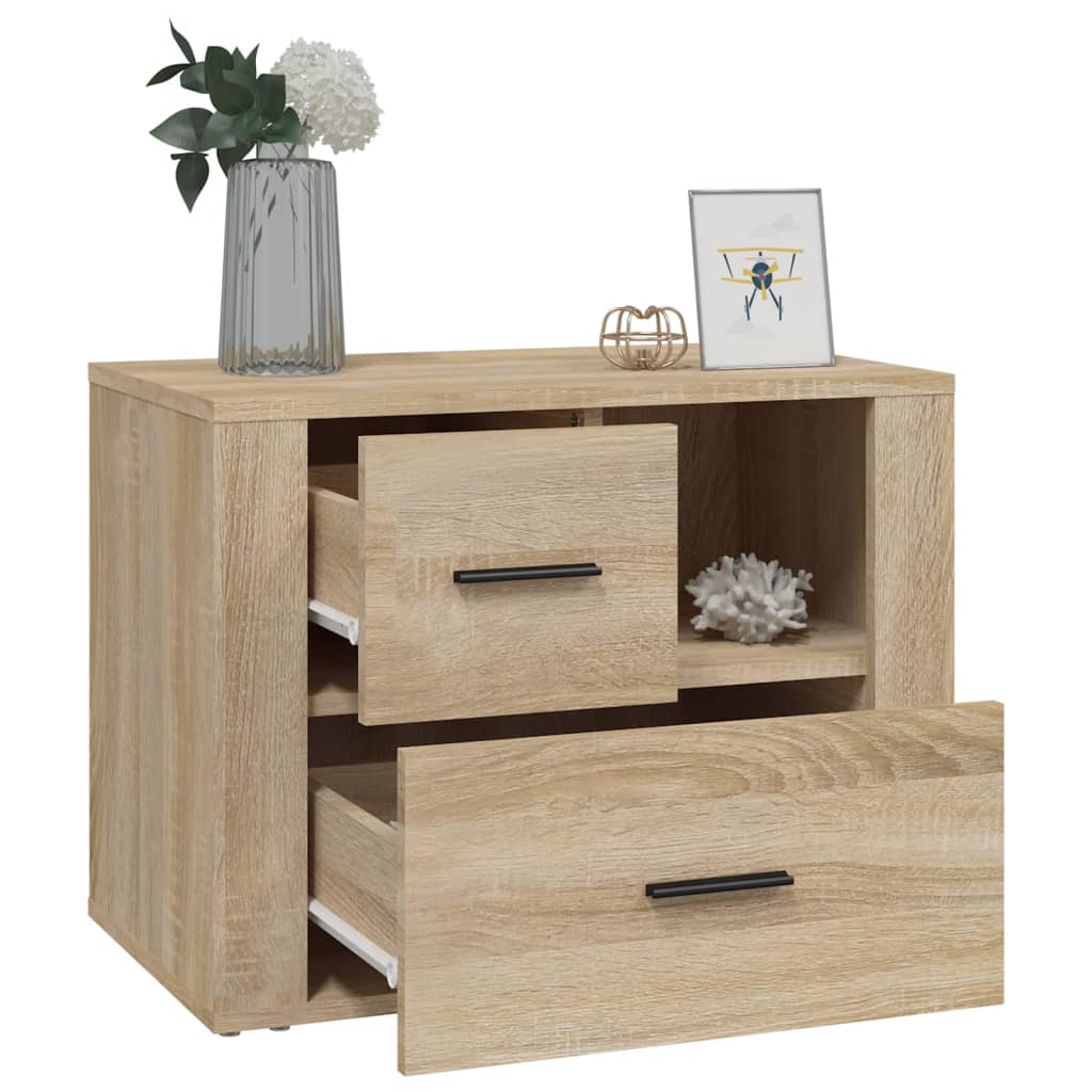 Bedside Cabinet Sonoma Oak 60x36x45 cm Engineered Wood