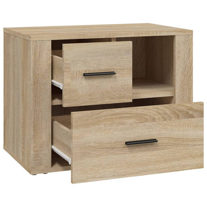 Bedside Cabinet Sonoma Oak 60x36x45 cm Engineered Wood