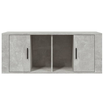 TV Cabinet Concrete Grey 100x35x40 cm Engineered Wood