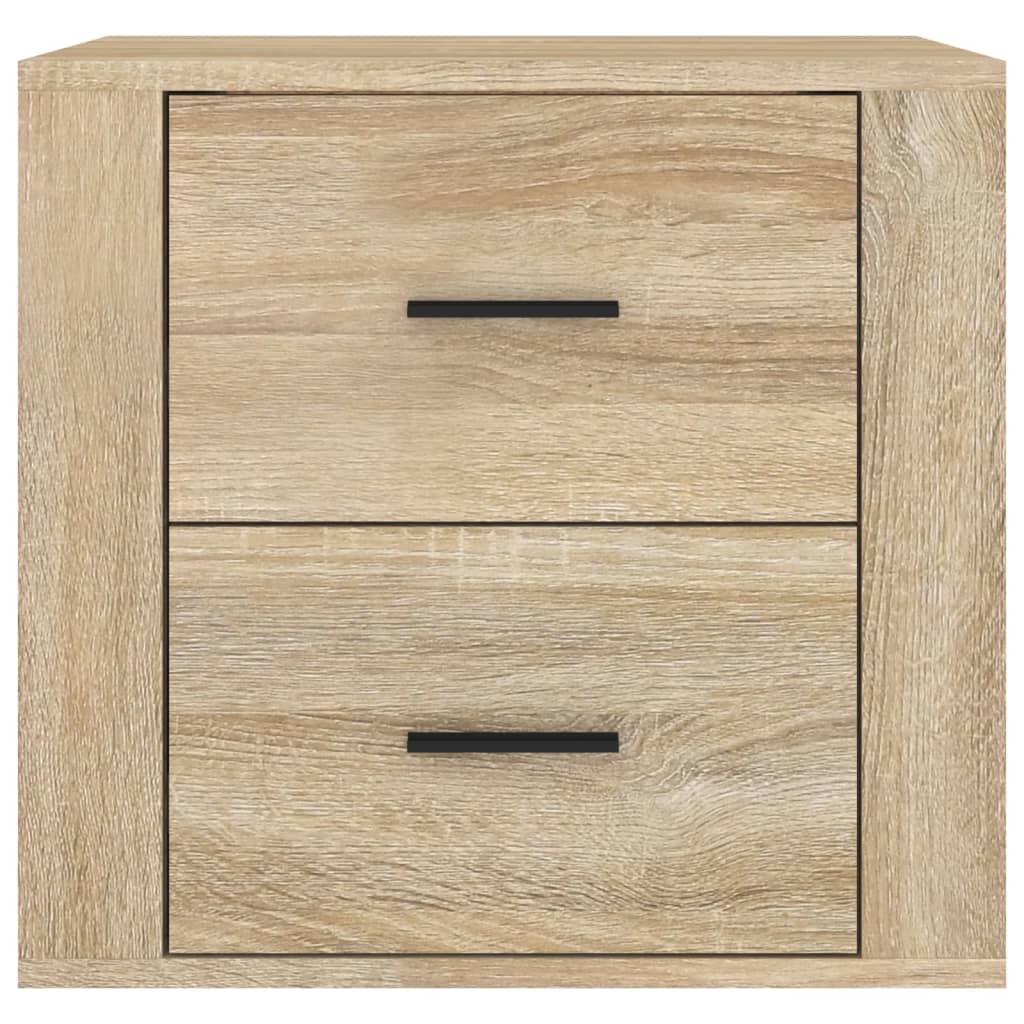 Wall-mounted Bedside Cabinet Sonoma Oak 50x36x47 cm