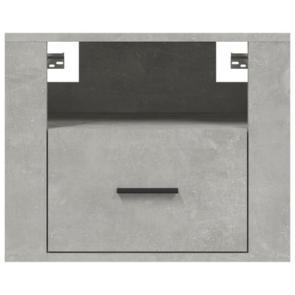 Wall-mounted Bedside Cabinet Concrete Grey 50x36x40 cm