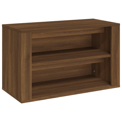 Shoe Rack Brown Oak 75x35x45 cm Engineered Wood