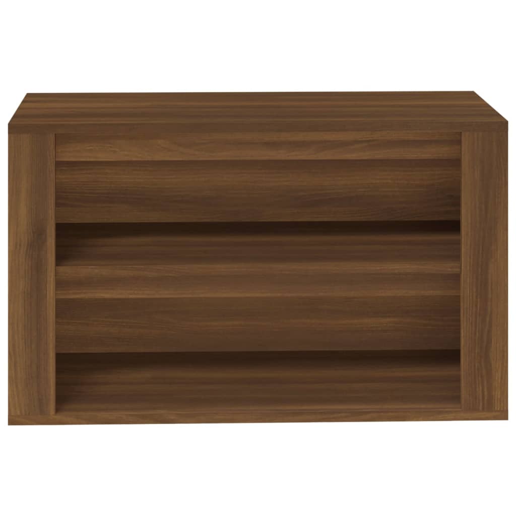 Shoe Rack Brown Oak 75x35x45 cm Engineered Wood