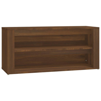 Shoe Rack Brown Oak 100x35x45 cm Engineered Wood