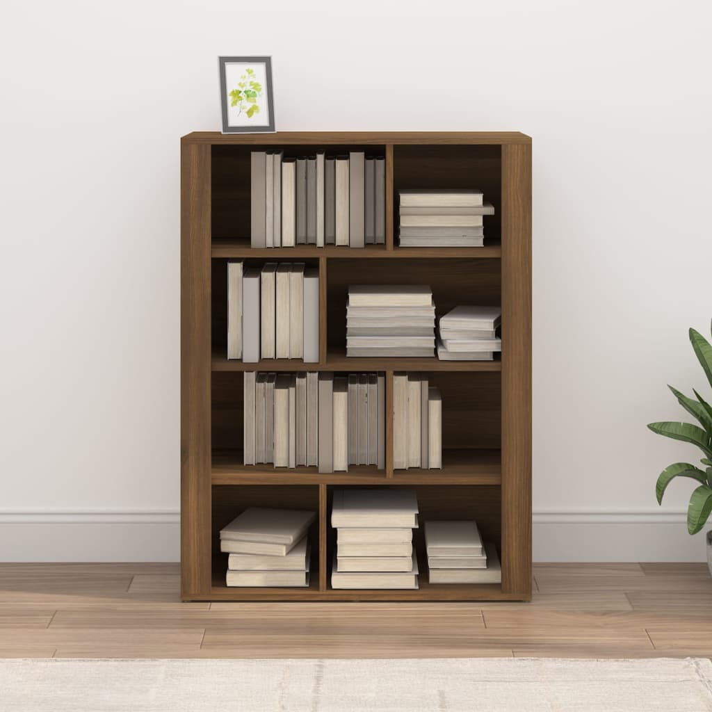 Sideboard Brown Oak 80x30x106 cm Engineered Wood