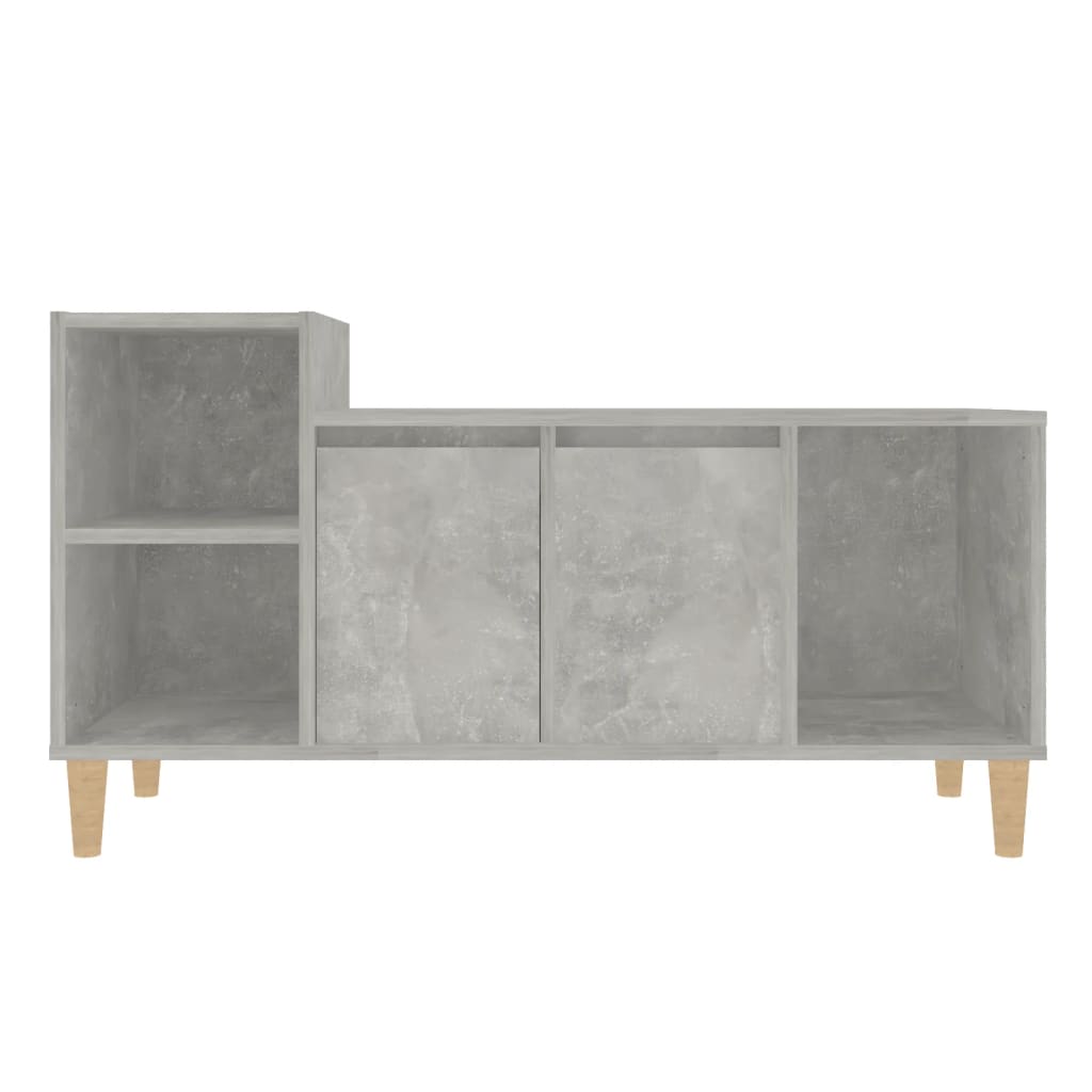 TV Cabinet Concrete Grey 100x35x55 cm Engineered Wood