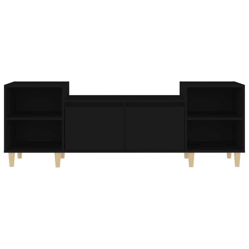 TV Cabinet Black 160x35x55 cm Engineered Wood