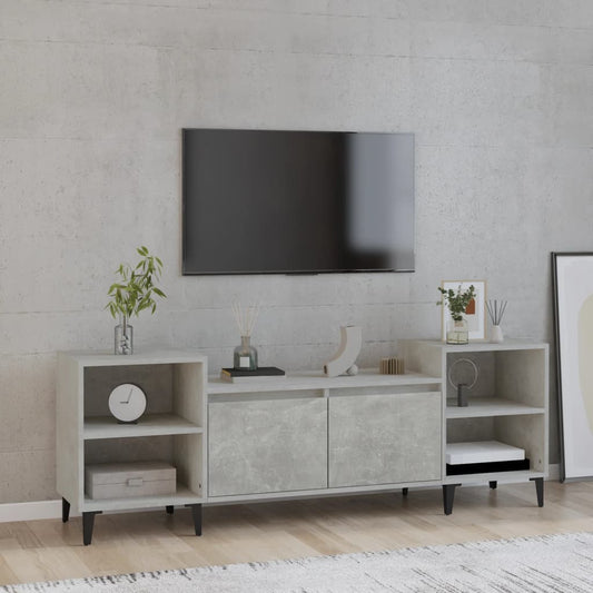 TV Cabinet Concrete Grey 160x35x55 cm Engineered Wood