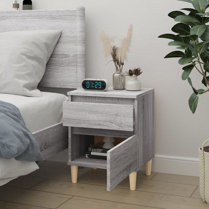 Bedside Cabinet Grey Sonoma 40x35x50 cm