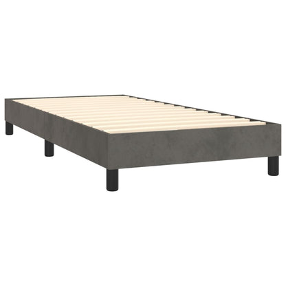 Bed Frame without Mattress Dark Grey Single Velvet (UK/IE/FI/NO only)