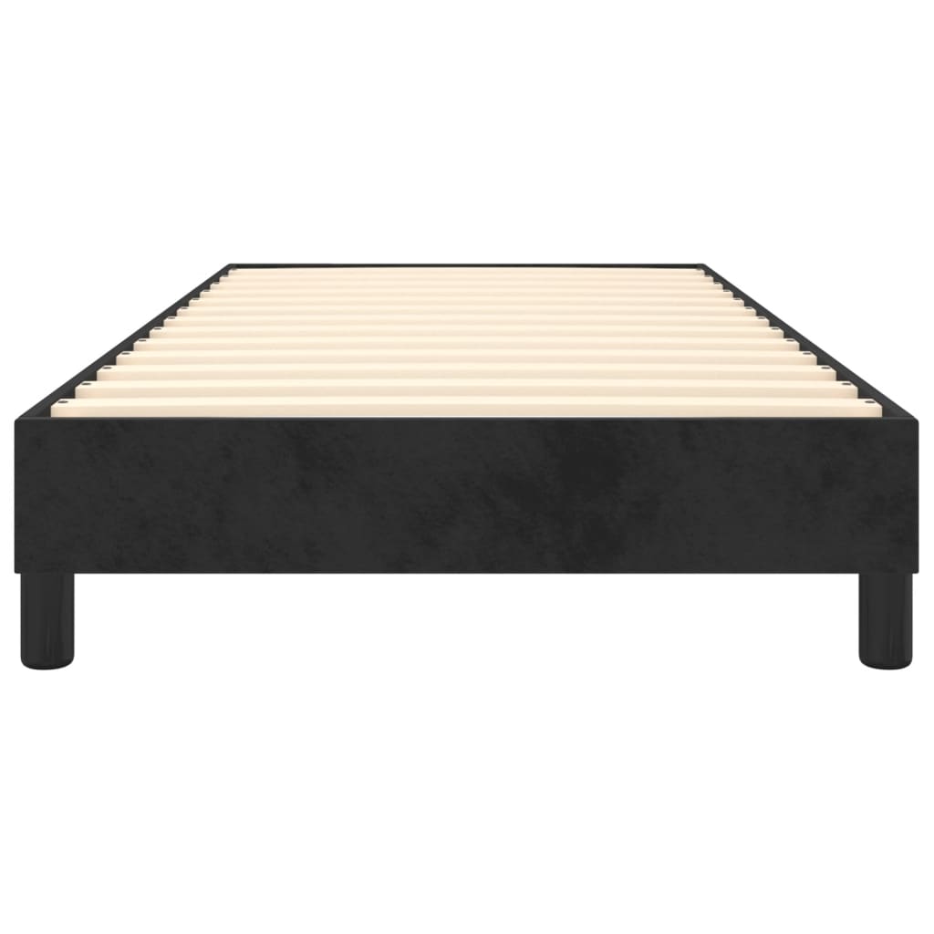 Bed Frame without Mattress Black Single Velvet (UK/IE/FI/NO only)