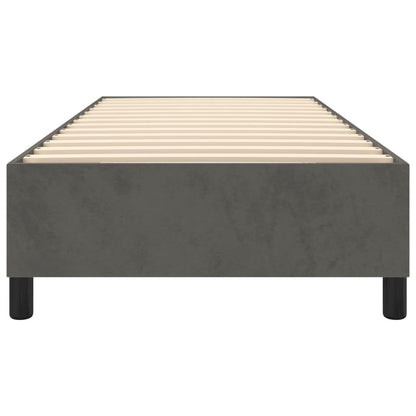 Bed Frame without Mattress Dark Grey Single Velvet (UK/IE/FI/NO only)