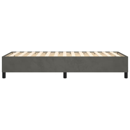 Bed Frame without Mattress Dark Grey Single Velvet (UK/IE/FI/NO only)