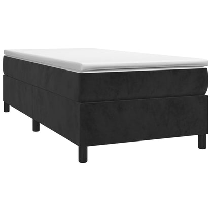 Bed Frame without Mattress Black Single Velvet (UK/IE/FI/NO only)