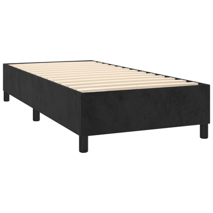 Bed Frame without Mattress Black Single Velvet (UK/IE/FI/NO only)