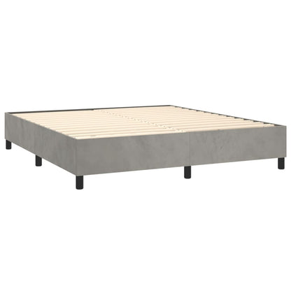 Bed Frame without Mattress Light Grey Super King Velvet (UK/IE/FI/NO only)