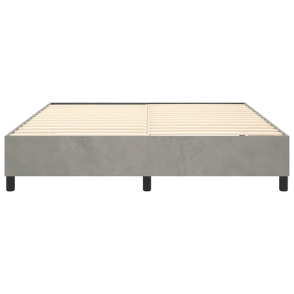 Bed Frame without Mattress Light Grey Super King Velvet (UK/IE/FI/NO only)