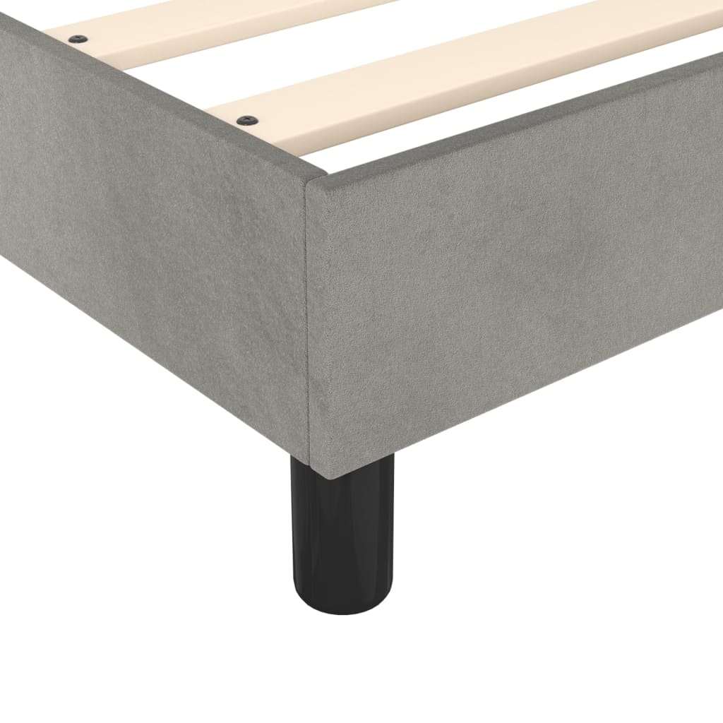 Bed Frame without Mattress Light Grey Super King Velvet (UK/IE/FI/NO only)