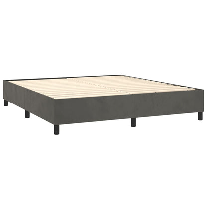 Bed Frame without Mattress Dark Grey Super King Velvet (UK/IE/FI/NO only)