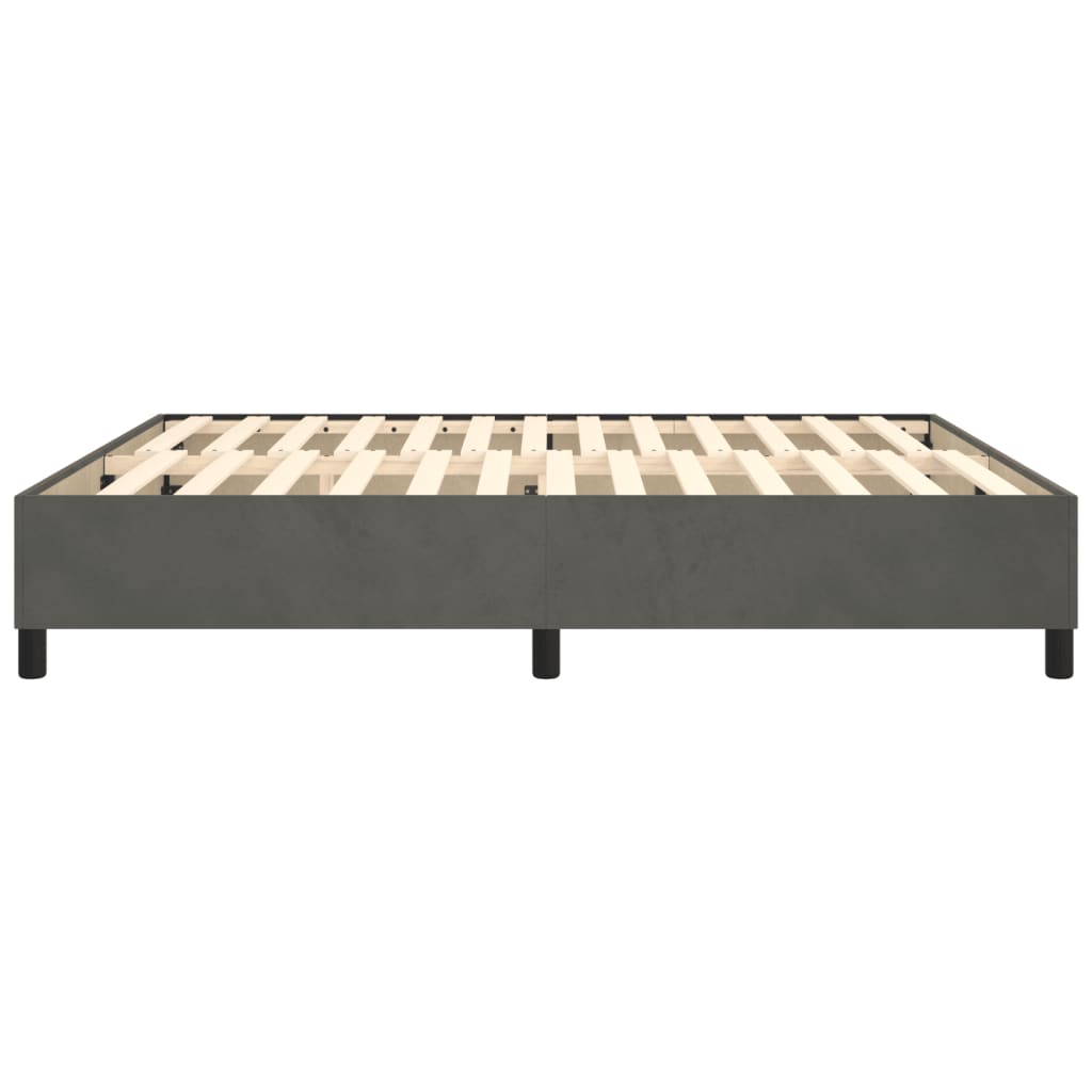 Bed Frame without Mattress Dark Grey Super King Velvet (UK/IE/FI/NO only)