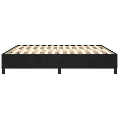 Box Spring Bed Frame Black 180x200 cm Super King Velvet