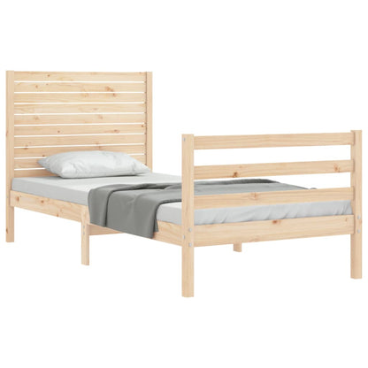 Bed Frame without Mattress 100x200 cm Solid Wood