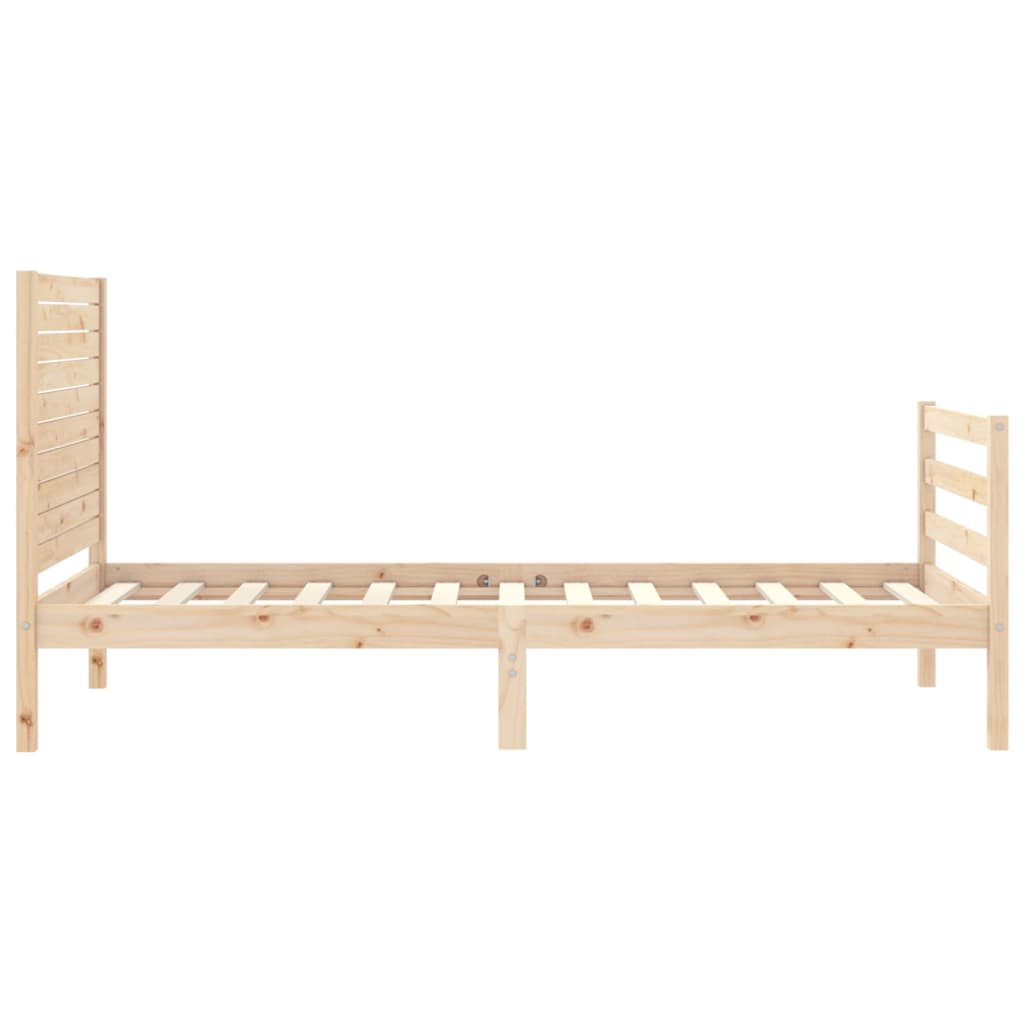 Bed Frame without Mattress 100x200 cm Solid Wood