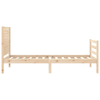 Bed Frame without Mattress 100x200 cm Solid Wood