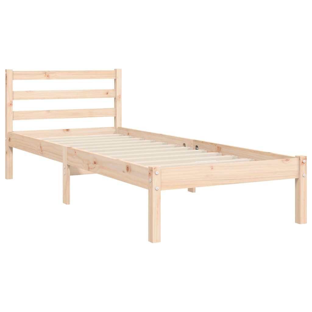 Bed Frame without Mattress 100x200 cm Solid Wood