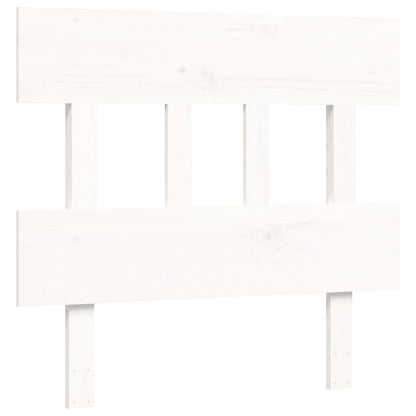 Bed Frame without Mattress White Small Single Solid Wood