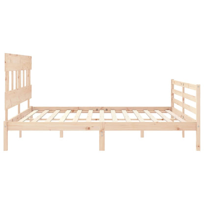 Bed Frame without Mattress Super King Size Solid Wood