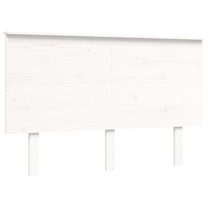 Bed Frame without Mattress White Small Double Solid Wood