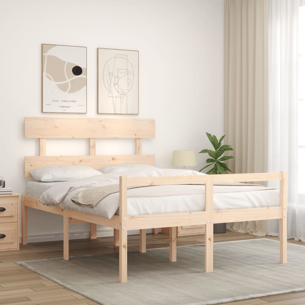 Senior Bed without Mattress Double Solid Wood