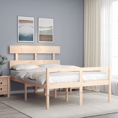 Senior Bed without Mattress Double Solid Wood