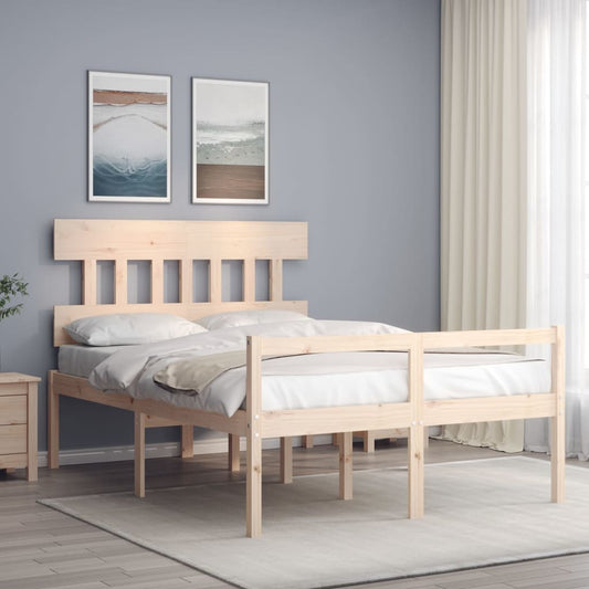 Senior Bed without Mattress Double Solid Wood