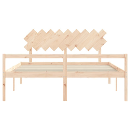 Senior Bed without Mattress Super King Size Solid Wood