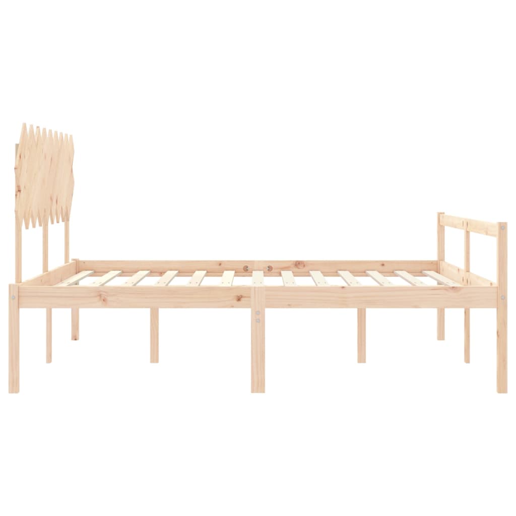 Senior Bed without Mattress Super King Size Solid Wood